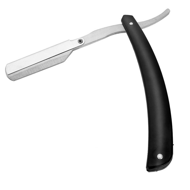 woobles Traditional Shaver Barber Straight Blade Razor Stainless Steel Salon Folding Shaving Hair Cutting Clipper for Men - Image 1
